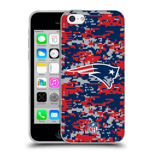 NFL New England Patriots Graphics Digital Camouflage Soft Gel Case for Apple iPhone 5c