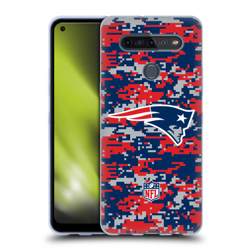 NFL New England Patriots Graphics Digital Camouflage Soft Gel Case for LG K51S
