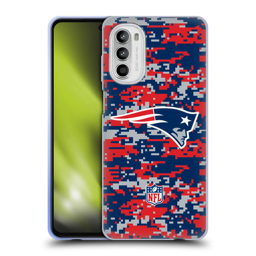 NFL New England Patriots Graphics Digital Camouflage Soft Gel Case for Motorola Moto G52
