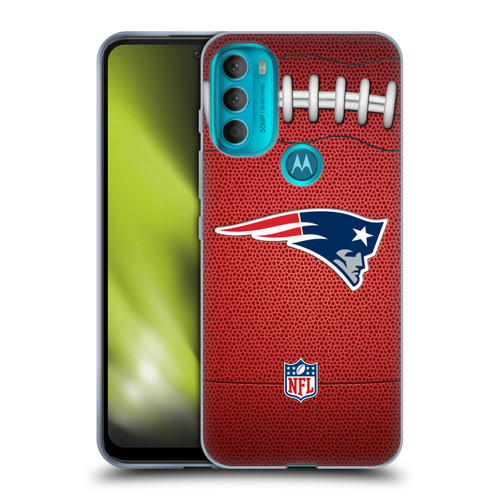 NFL New England Patriots Graphics Football Soft Gel Case for Motorola Moto G71 5G