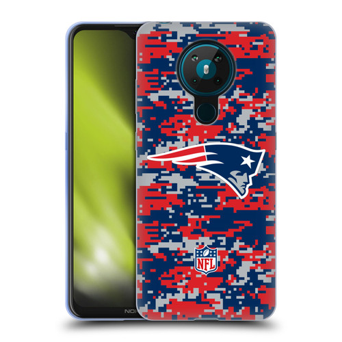 NFL New England Patriots Graphics Digital Camouflage Soft Gel Case for Nokia 5.3