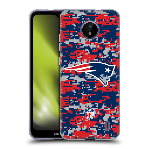 NFL New England Patriots Graphics Digital Camouflage Soft Gel Case for Nokia C10 / C20