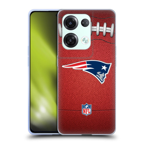 NFL New England Patriots Graphics Football Soft Gel Case for OPPO Reno8 Pro