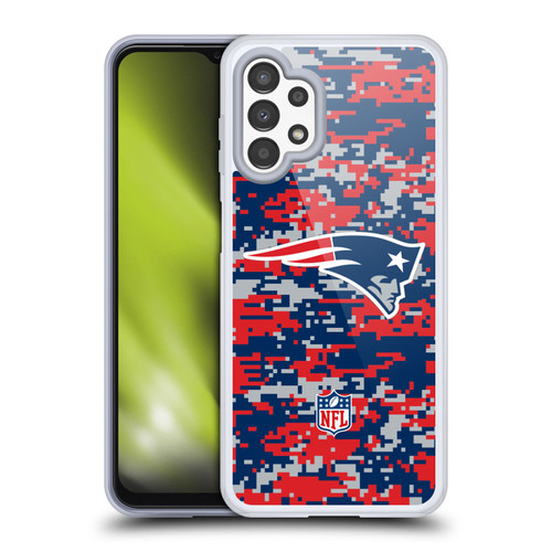 NFL New England Patriots Graphics Digital Camouflage Soft Gel Case for Samsung Galaxy A13 (2022)
