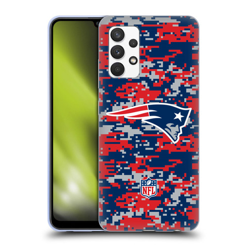 NFL New England Patriots Graphics Digital Camouflage Soft Gel Case for Samsung Galaxy A32 (2021)