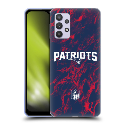 NFL New England Patriots Graphics Coloured Marble Soft Gel Case for Samsung Galaxy A32 5G / M32 5G (2021)