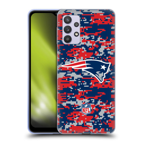 NFL New England Patriots Graphics Digital Camouflage Soft Gel Case for Samsung Galaxy A32 5G / M32 5G (2021)