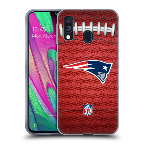NFL New England Patriots Graphics Football Soft Gel Case for Samsung Galaxy A40 (2019)