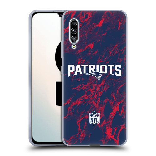 NFL New England Patriots Graphics Coloured Marble Soft Gel Case for Samsung Galaxy A90 5G (2019)