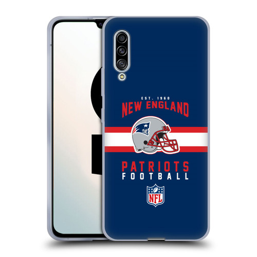 NFL New England Patriots Graphics Helmet Typography Soft Gel Case for Samsung Galaxy A90 5G (2019)