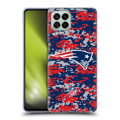NFL New England Patriots Graphics Digital Camouflage Soft Gel Case for Samsung Galaxy M53 (2022)