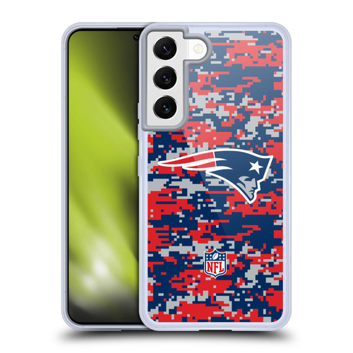 NFL New England Patriots Graphics Digital Camouflage Soft Gel Case for Samsung Galaxy S22 5G