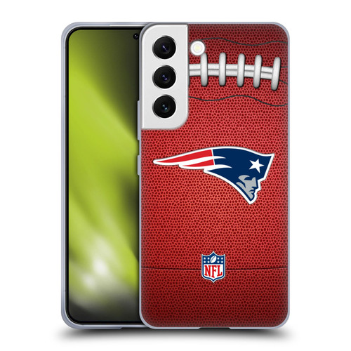 NFL New England Patriots Graphics Football Soft Gel Case for Samsung Galaxy S22 5G