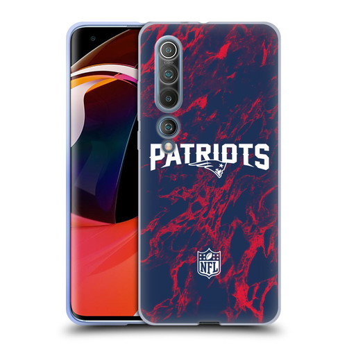 NFL New England Patriots Graphics Coloured Marble Soft Gel Case for Xiaomi Mi 10 5G / Mi 10 Pro 5G