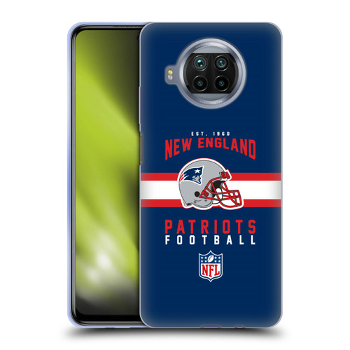 NFL New England Patriots Graphics Helmet Typography Soft Gel Case for Xiaomi Mi 10T Lite 5G