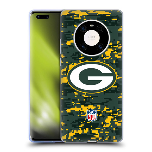 NFL Green Bay Packers Graphics Digital Camouflage Soft Gel Case for Huawei Mate 40 Pro 5G