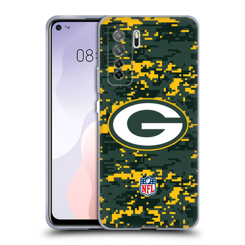 NFL Green Bay Packers Graphics Digital Camouflage Soft Gel Case for Huawei Nova 7 SE/P40 Lite 5G
