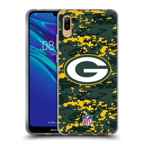 NFL Green Bay Packers Graphics Digital Camouflage Soft Gel Case for Huawei Y6 Pro (2019)