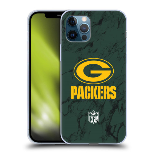 NFL Green Bay Packers Graphics Coloured Marble Soft Gel Case for Apple iPhone 12 / iPhone 12 Pro