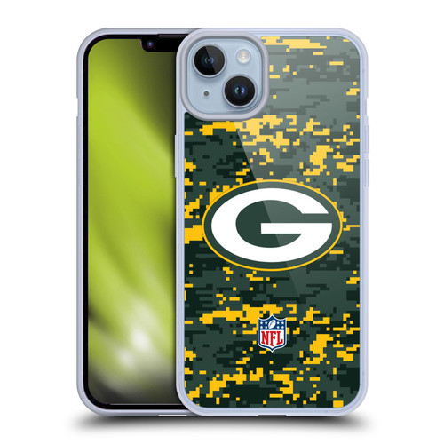 NFL Green Bay Packers Graphics Digital Camouflage Soft Gel Case for Apple iPhone 14 Plus