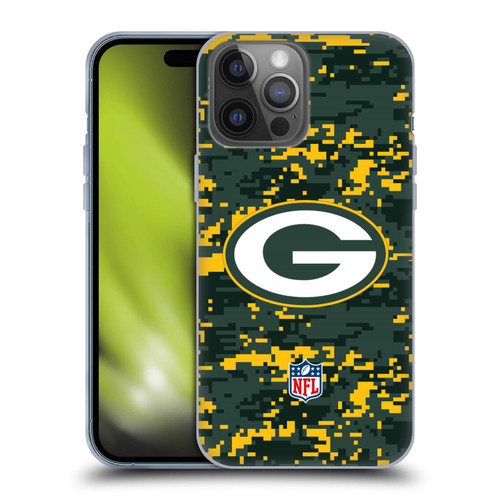 NFL Green Bay Packers Graphics Digital Camouflage Soft Gel Case for Apple iPhone 14 Pro Max