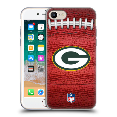 NFL Green Bay Packers Graphics Football Soft Gel Case for Apple iPhone 7 / 8 / SE 2020 & 2022