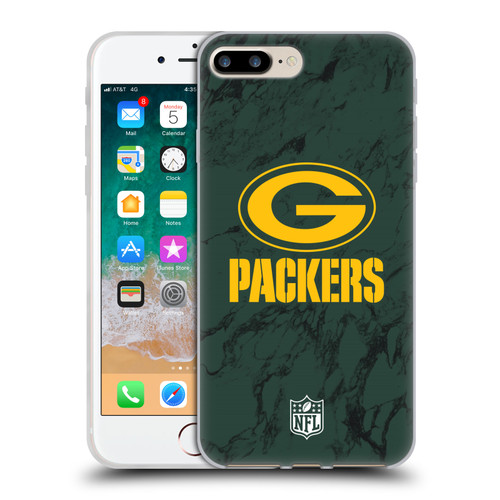 NFL Green Bay Packers Graphics Coloured Marble Soft Gel Case for Apple iPhone 7 Plus / iPhone 8 Plus NFL Green Bay Packers Graphics Coloured Marble Soft Gel Case for Apple iPhone 7 Plus / iPhone 8 Plus