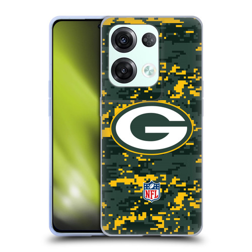 NFL Green Bay Packers Graphics Digital Camouflage Soft Gel Case for OPPO Reno8 Pro