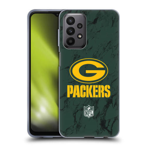 NFL Green Bay Packers Graphics Coloured Marble Soft Gel Case for Samsung Galaxy A23 / 5G (2022)