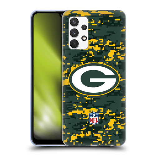 NFL Green Bay Packers Graphics Digital Camouflage Soft Gel Case for Samsung Galaxy A32 (2021)