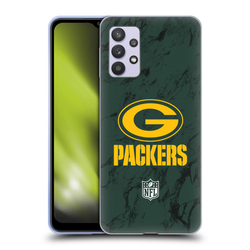 NFL Green Bay Packers Graphics Coloured Marble Soft Gel Case for Samsung Galaxy A32 5G / M32 5G (2021)