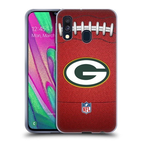 NFL Green Bay Packers Graphics Football Soft Gel Case for Samsung Galaxy A40 (2019)