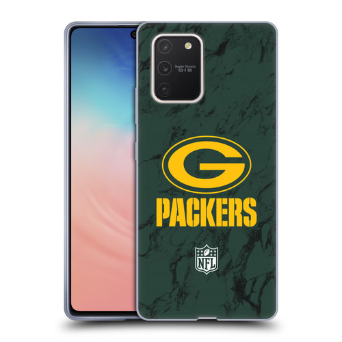 NFL Green Bay Packers Graphics Coloured Marble Soft Gel Case for Samsung Galaxy S10 Lite