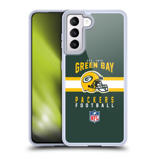 NFL Green Bay Packers Graphics Helmet Typography Soft Gel Case for Samsung Galaxy S21 5G NFL Green Bay Packers Graphics Helmet Typography Soft Gel Case for Samsung Galaxy S21 5G