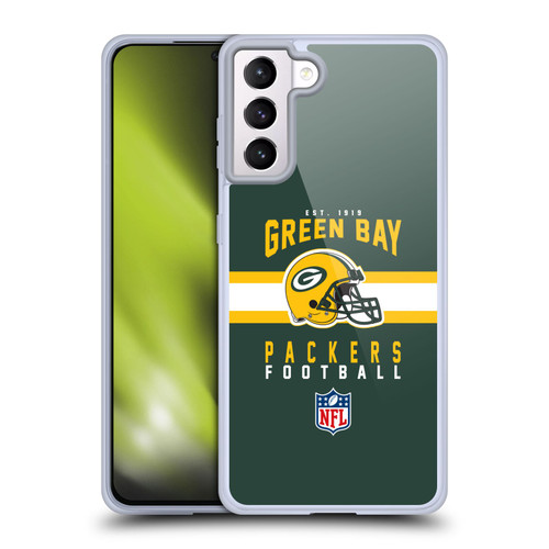 NFL Green Bay Packers Graphics Helmet Typography Soft Gel Case for Samsung Galaxy S21+ 5G NFL Green Bay Packers Graphics Helmet Typography Soft Gel Case for Samsung Galaxy S21+ 5G