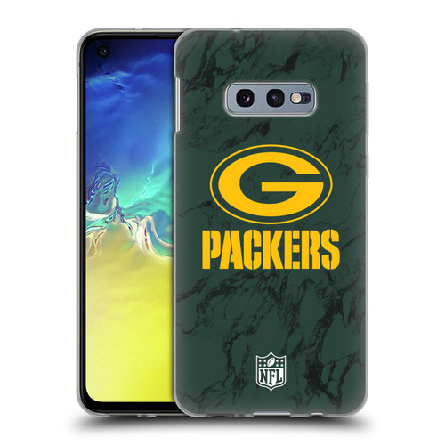NFL Green Bay Packers Graphics Coloured Marble Soft Gel Case for Samsung Galaxy S10e
