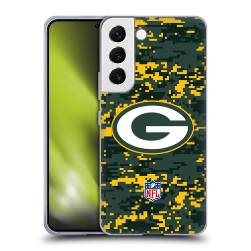 NFL Green Bay Packers Graphics Digital Camouflage Soft Gel Case for Samsung Galaxy S22 5G