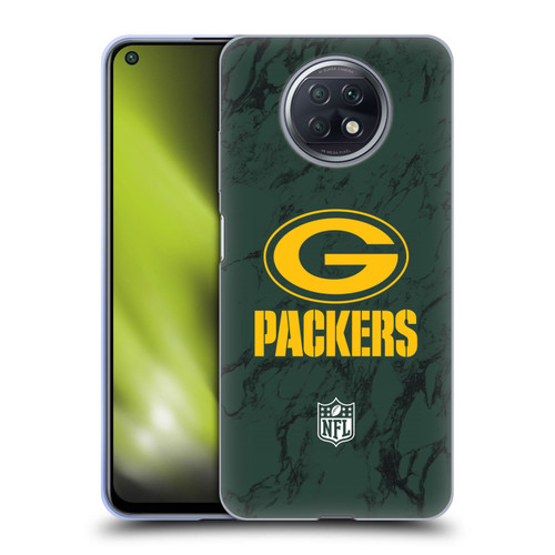 NFL Green Bay Packers Graphics Coloured Marble Soft Gel Case for Xiaomi Redmi Note 9T 5G