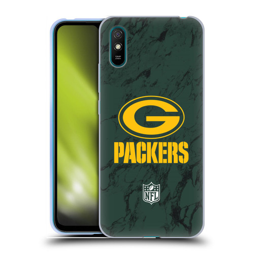 NFL Green Bay Packers Graphics Coloured Marble Soft Gel Case for Xiaomi Redmi 9A / Redmi 9AT