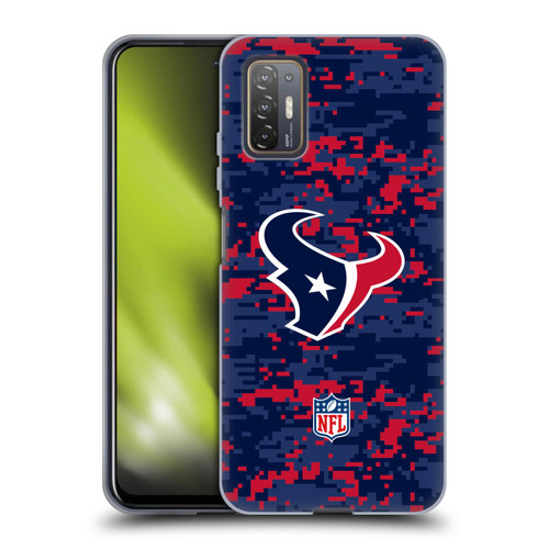 NFL Houston Texans Graphics Digital Camouflage Soft Gel Case for HTC Desire 21 Pro 5G