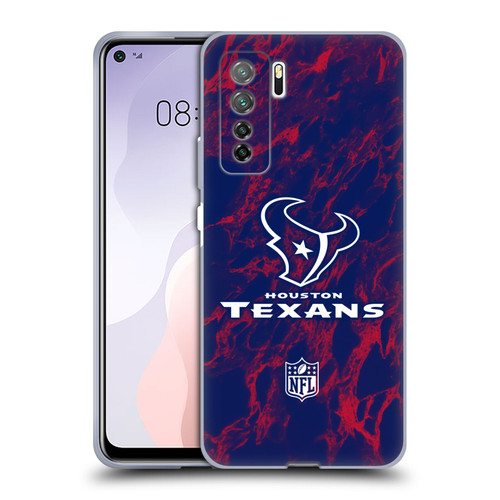 NFL Houston Texans Graphics Coloured Marble Soft Gel Case for Huawei Nova 7 SE/P40 Lite 5G