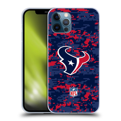 NFL Houston Texans Graphics Digital Camouflage Soft Gel Case for Apple iPhone 12 / iPhone 12 Pro