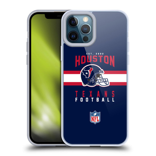 NFL Houston Texans Graphics Helmet Typography Soft Gel Case for Apple iPhone 12 Pro Max