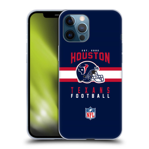 NFL Houston Texans Graphics Helmet Typography Soft Gel Case for Apple iPhone 12 Pro Max