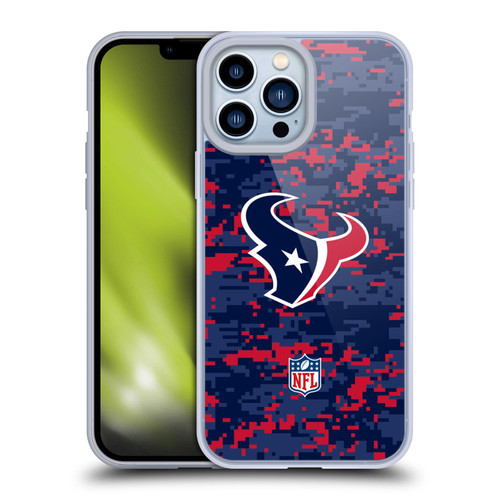 NFL Houston Texans Graphics Digital Camouflage Soft Gel Case for Apple iPhone 13 Pro Max