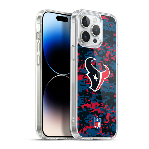 NFL Houston Texans Graphics Digital Camouflage Soft Gel Case for Apple iPhone 13 Pro Max & MagSafe