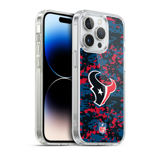 NFL Houston Texans Graphics Digital Camouflage Soft Gel Case for Apple iPhone 13 Pro & MagSafe