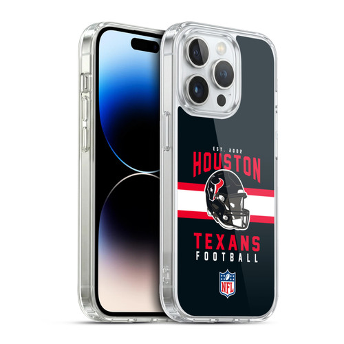 NFL Houston Texans Graphics Helmet Typography Soft Gel Case for Apple iPhone 13 Pro & MagSafe