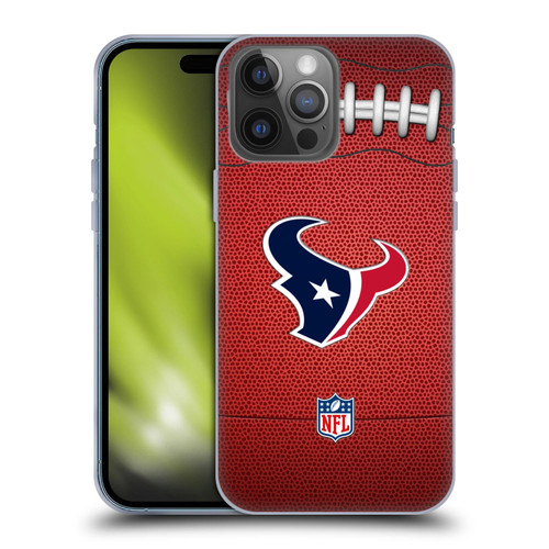 NFL Houston Texans Graphics Football Soft Gel Case for Apple iPhone 14 Pro Max