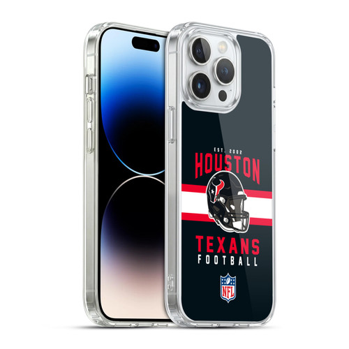 NFL Houston Texans Graphics Helmet Typography Soft Gel Case for Apple iPhone 14 Pro Max & MagSafe